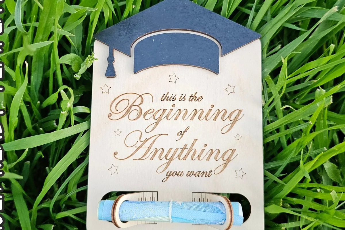 Graduation Money Holder — SVG laser cut file