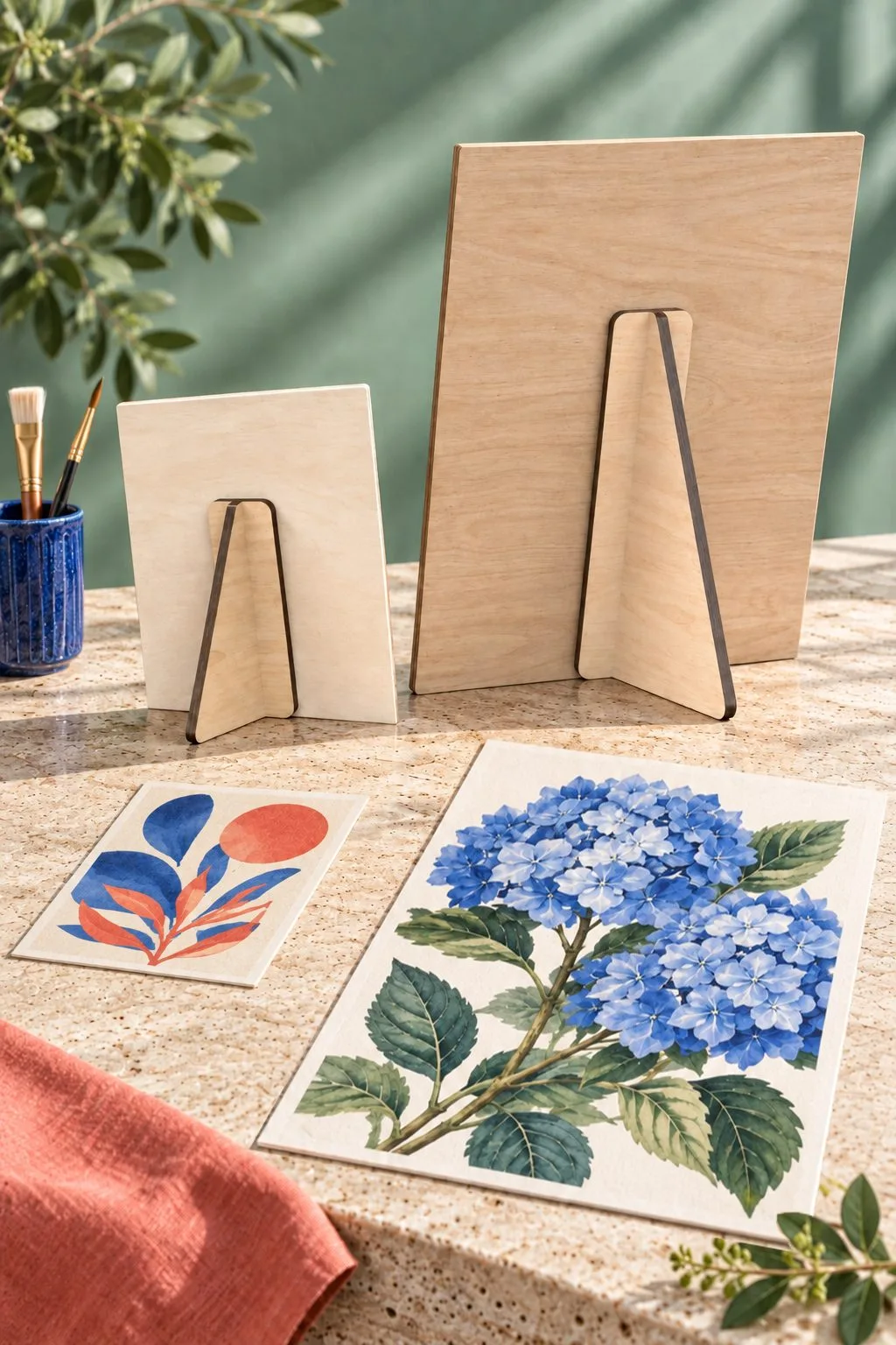 Laser Cut Triangle Easel Stand Backs — SVG laser cut file