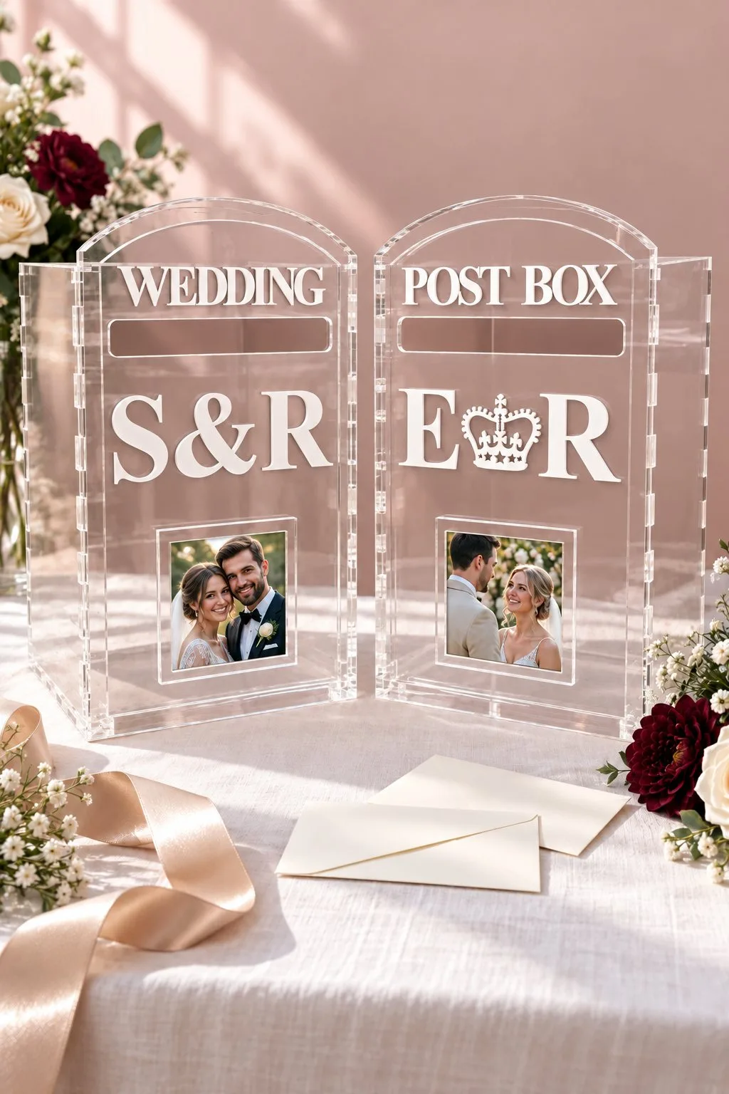 Wedding Card Post Box in acrylic — SVG laser cut file