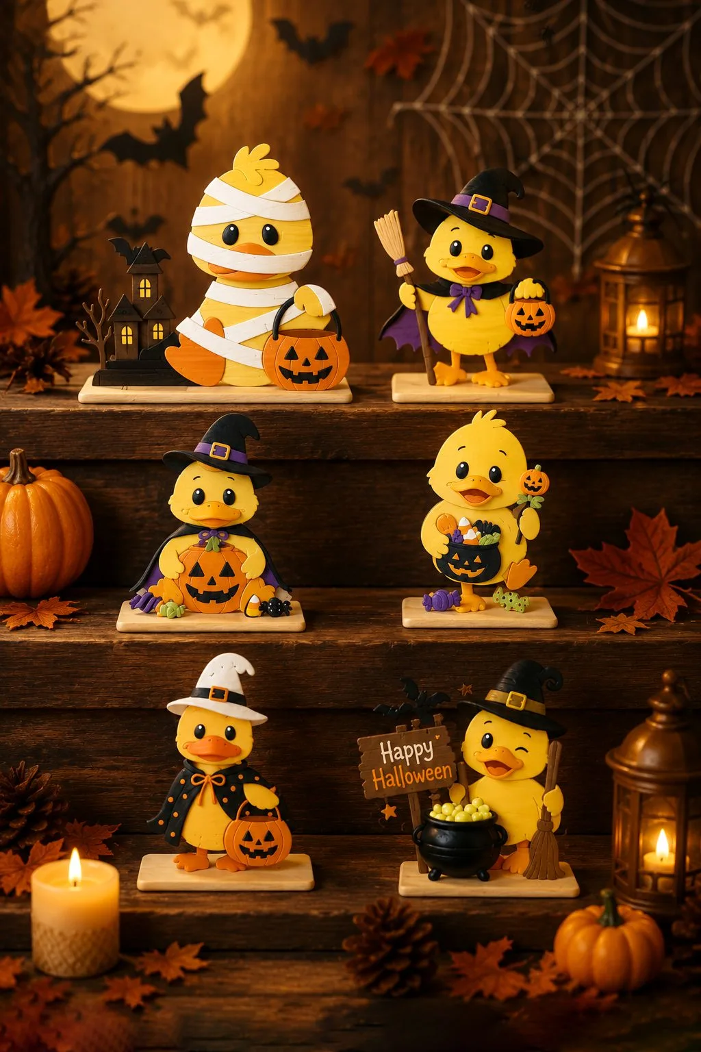 Layered Halloween House Bundle — SVG laser cut file