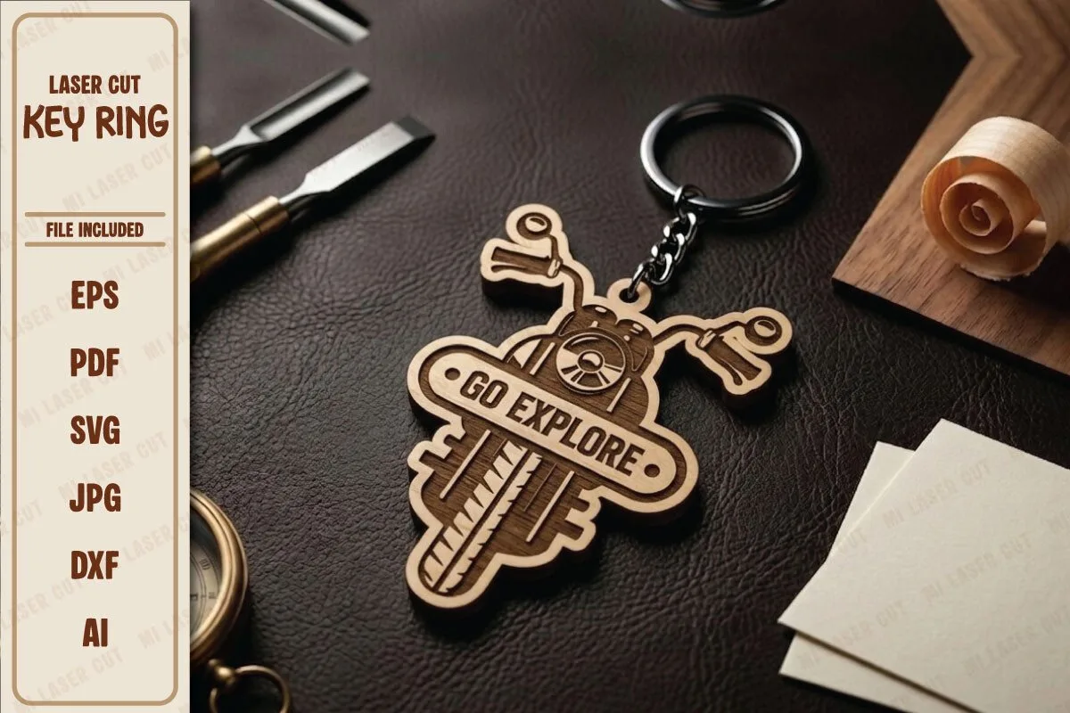 Mega Laser Cut Keychain Bundle — SVG laser cut file