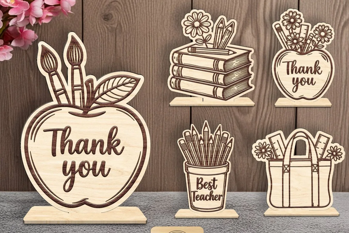 Teacher Laser Cut Files Bundle — SVG laser cut file